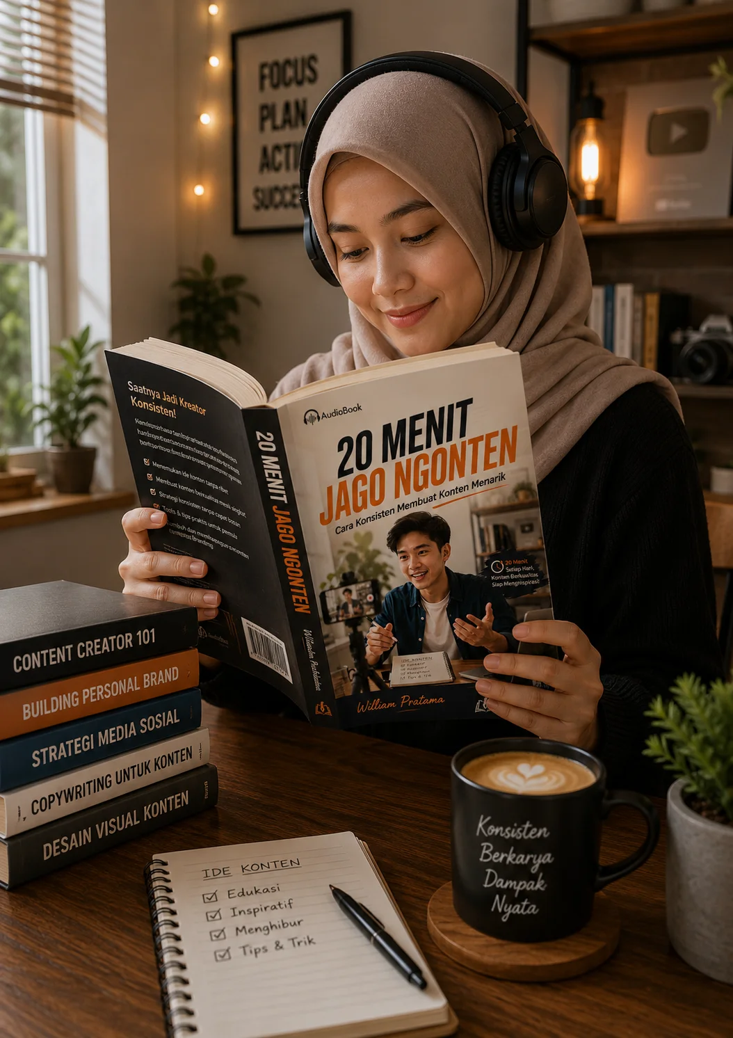 20 MENIT JAGO NGONTEN : Cara Konsisten Membuat Konten Menarik preview 3