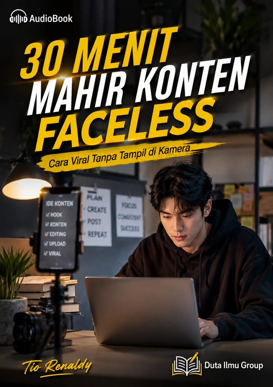 30 MENIT MAHIR KONTEN FACELESS : Cara Viral Tanpa Tampil Kamera