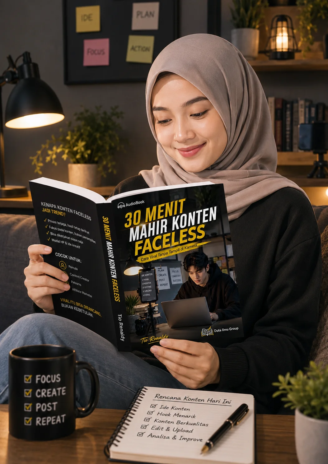 30 MENIT MAHIR KONTEN FACELESS : Cara Viral Tanpa Tampil Kamera preview 2