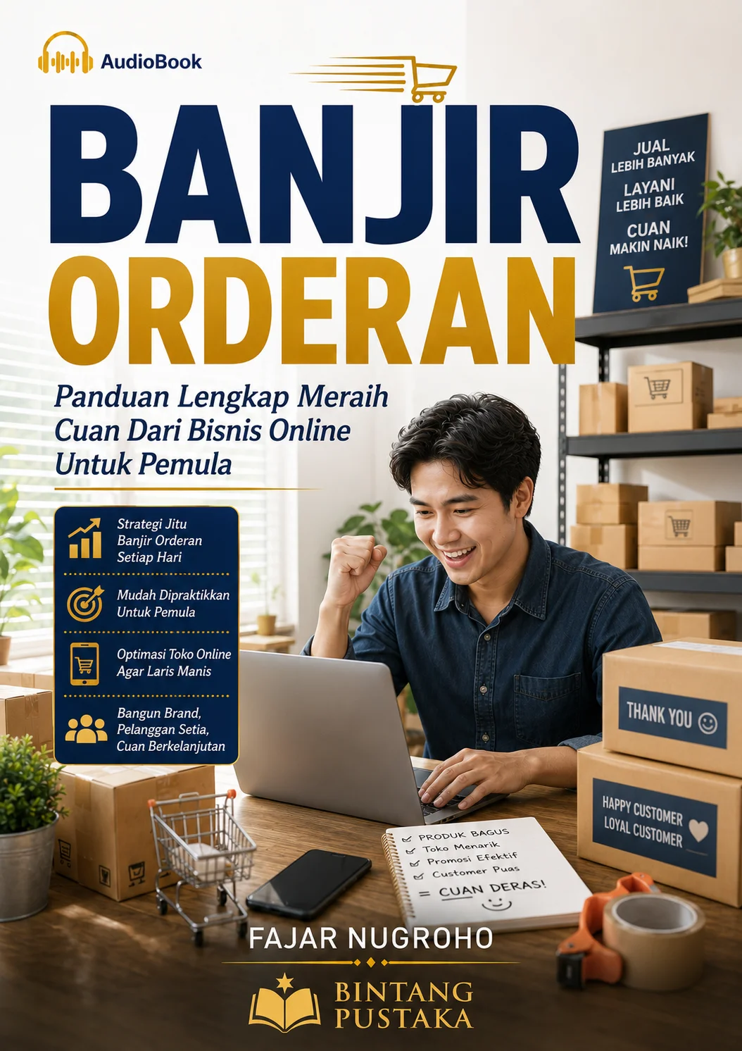 BANJIR ORDERAN Panduan Lengkap Meraih Cuan Dari Bisnis Online Untuk Pemula