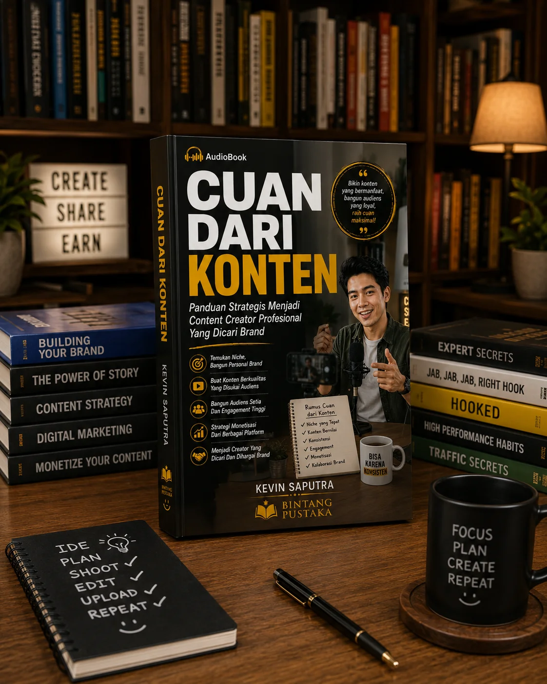 CUAN DARI KONTEN Panduan Strategis Menjadi Content Creator Profesional Yang Dicari Brand preview 2