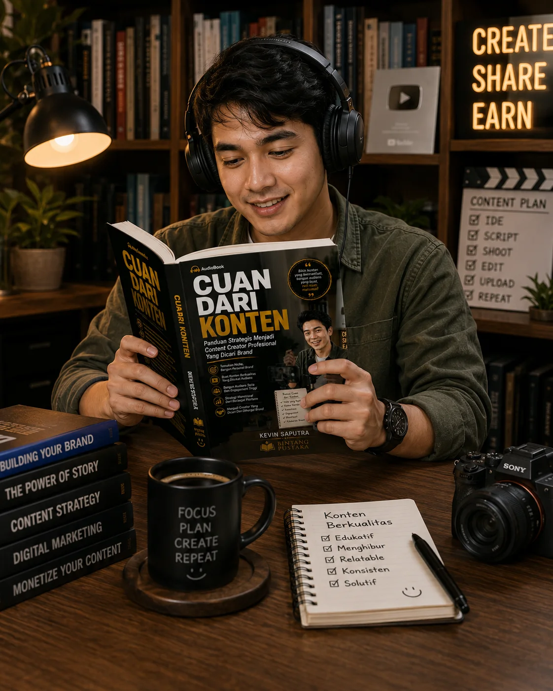 CUAN DARI KONTEN Panduan Strategis Menjadi Content Creator Profesional Yang Dicari Brand preview 3