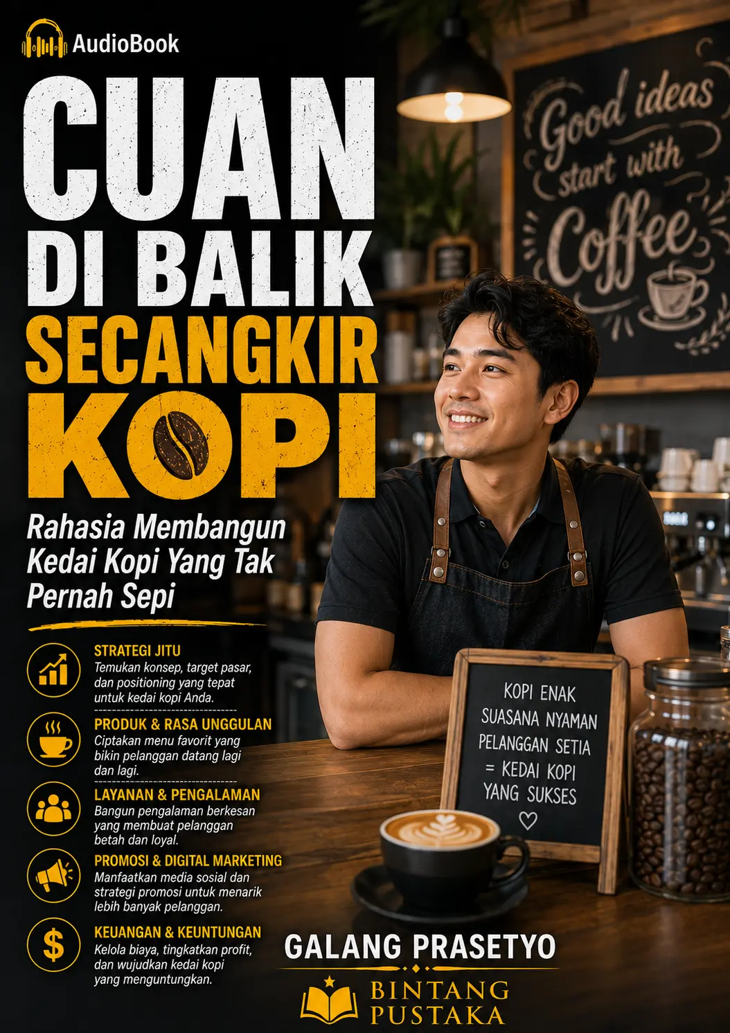 CUAN DI BALIK SECANGKIR KOPI Rahasia Membangun Kedai Kopi Yang Tak Pernah Sepi