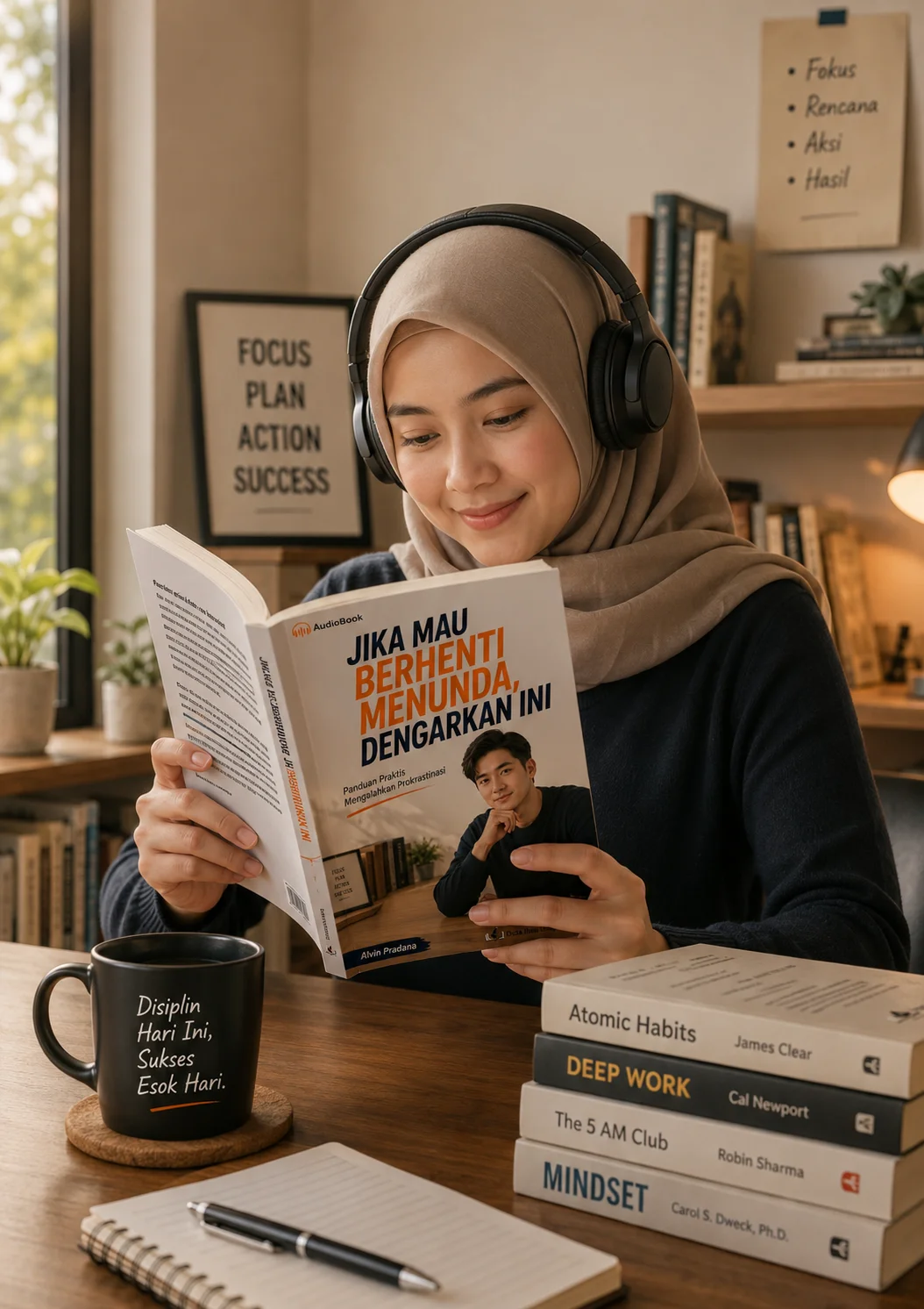 JIKA MAU BERHENTI MENUNDA, BACA INI : Panduan Praktis Mengalahkan Prokrastinasi. preview 1