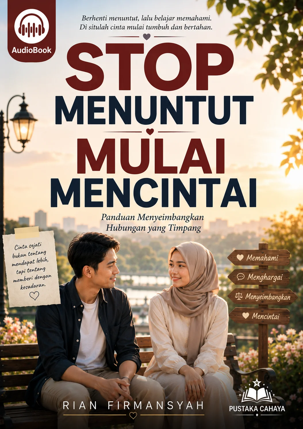 STOP MENUNTUT MULAI MENCINTAI Panduan Menyeimbangkan Hubungan yang Timpang