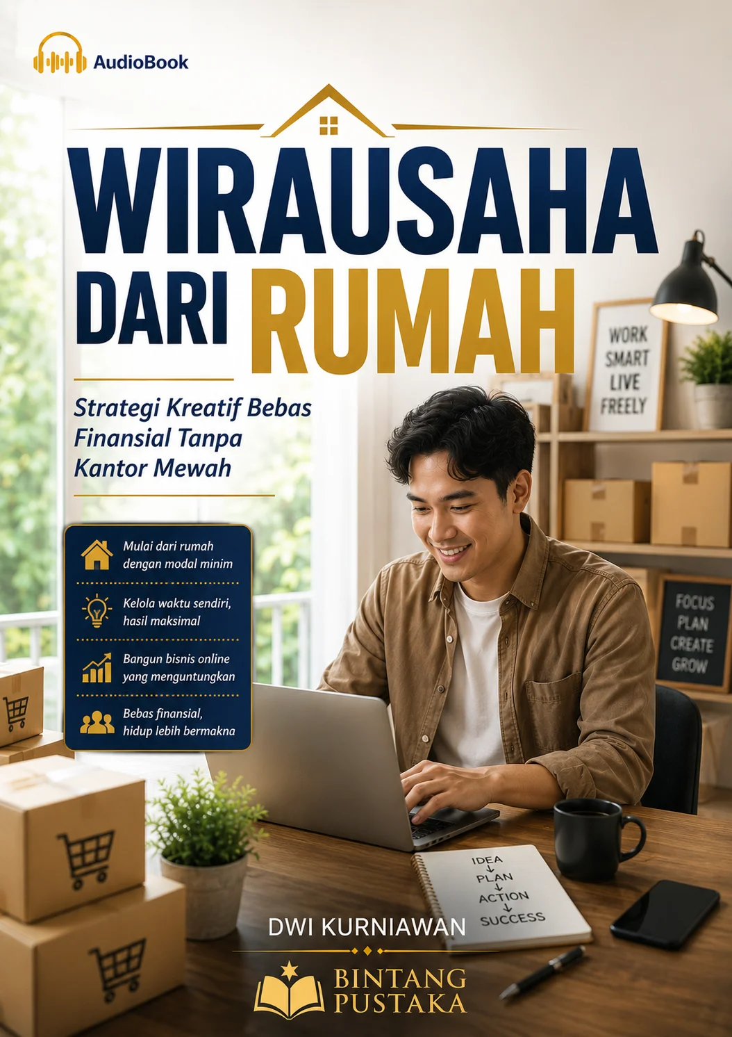 WIRAUSAHA DARI RUMAH Strategi Kreatif Bebas Finansial Tanpa Kantor Mewah